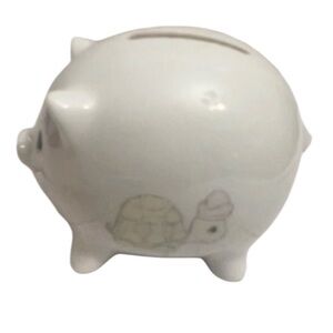 Vintage Precious Moments Minature Piggy Bank Retro Pig